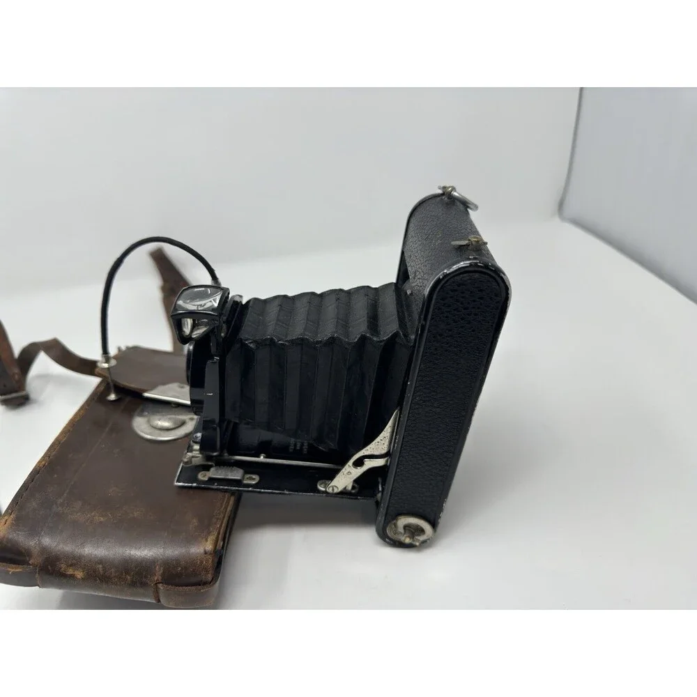 ORIONWERK PLATE CAMERA W/Leather Case Antique (Nonfunctional /For parts)
